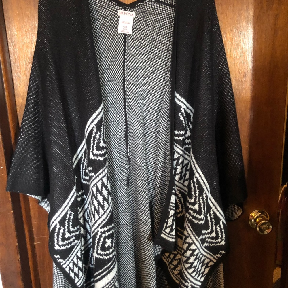 Sweater poncho